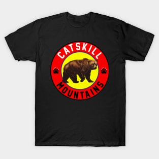 CATSKILL MOUNTAINS NEW YORK MOUNTAIN BEAR CATSKILLS HIKING BIKING CLIMBING T-Shirt